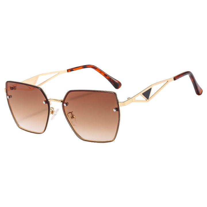 Damen geometrische Sonnenbrille mit filigranem Design Karnz