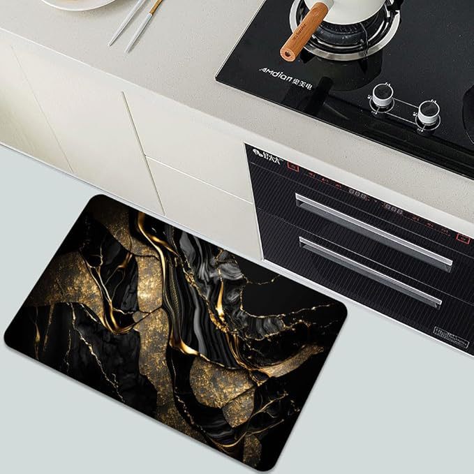 Luxuriöse Blättermuster Badematte