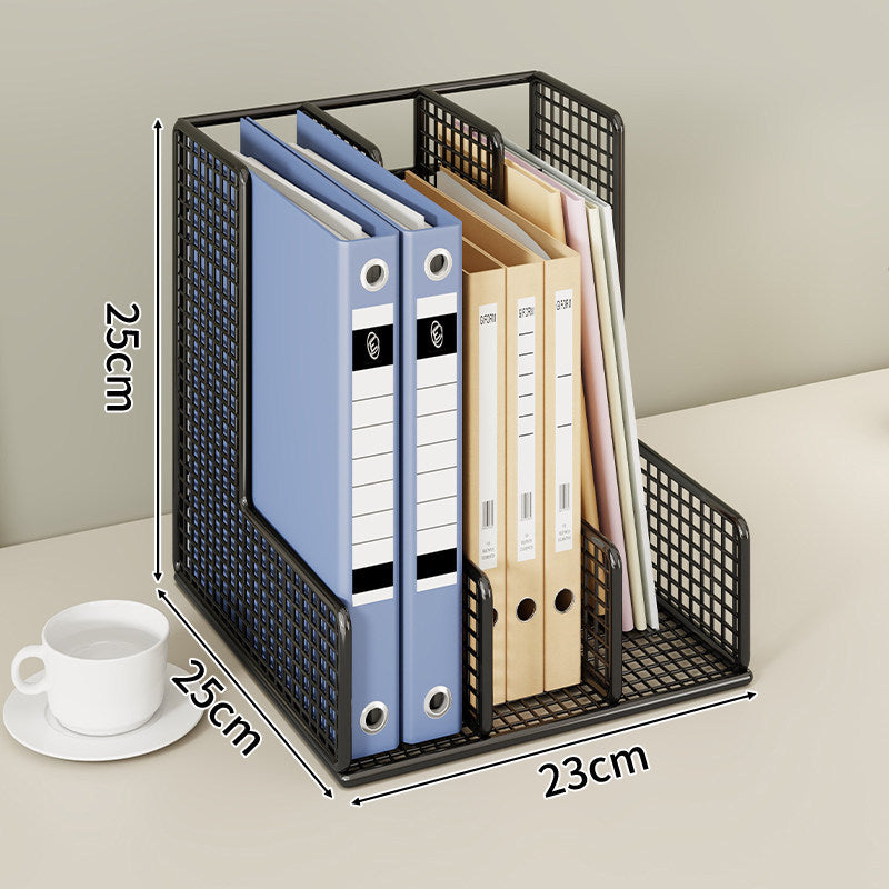 Modular Mesh-Schreibtisch-Datei- und Ordner-Organizer mit verstellbaren Trennwänden
