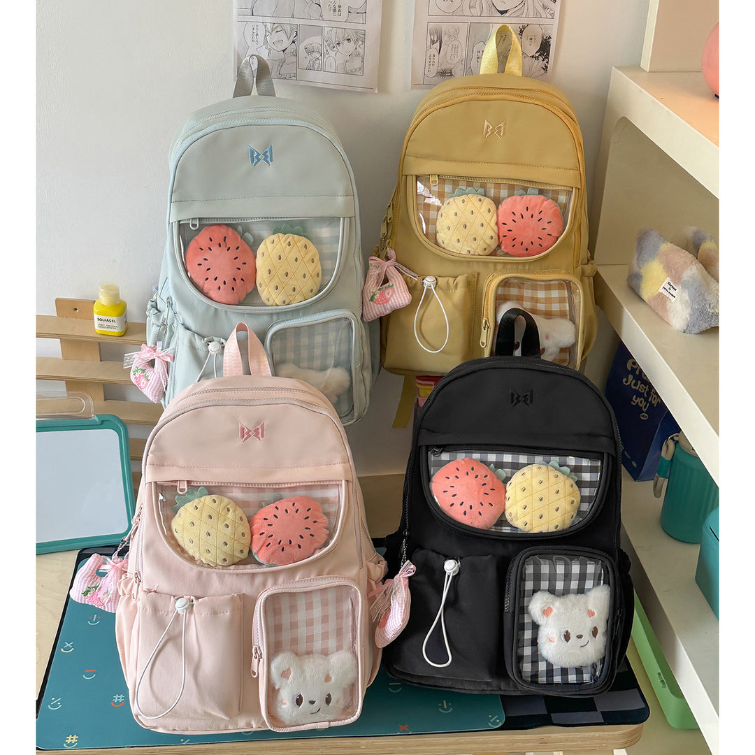 Funktionaler Karomuster-Rucksack Karnz