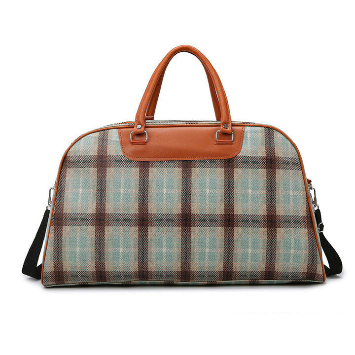 Stylische Karierte Wochenend-Tote-Tasche Karnz