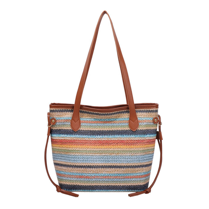 WoStylish Gewebte Strandtasche Karnz