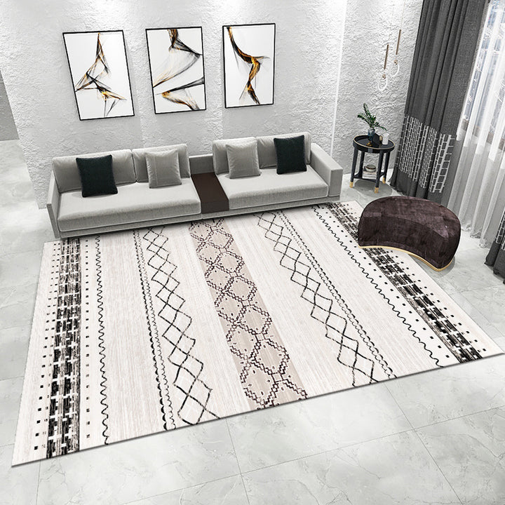 Abstrakter geometrischer Muster-Teppich