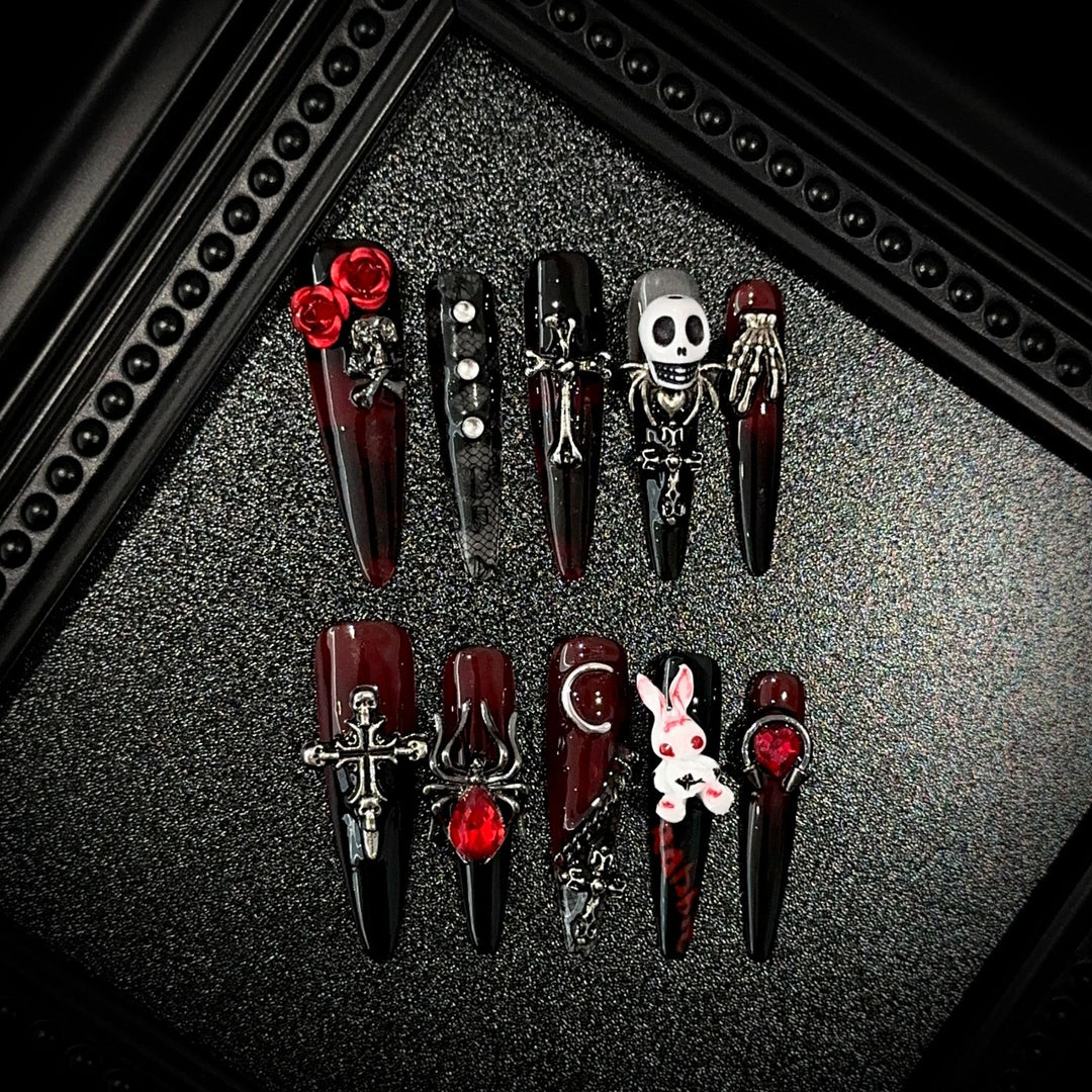 Gothic-Themen Dekorative Nagel Kunst Set