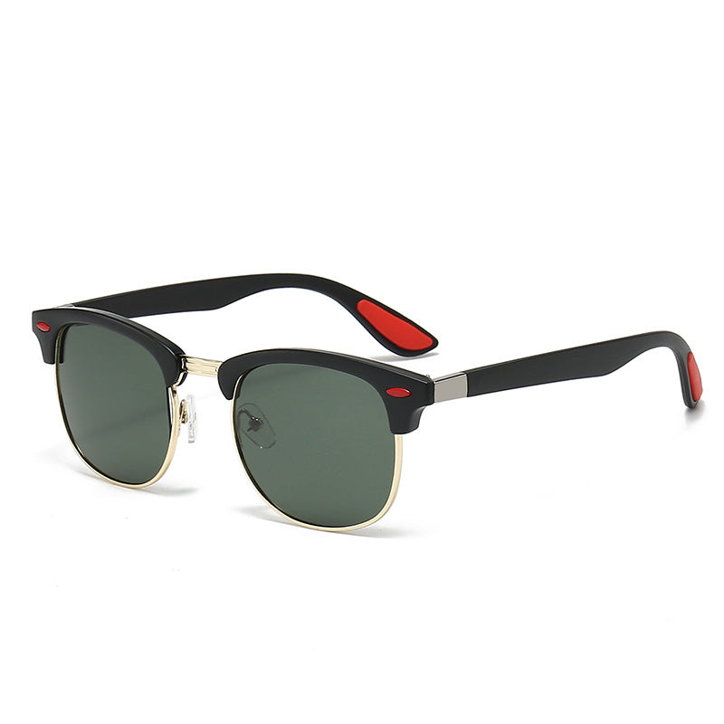 Damen stilvolle Retro-Sonnenbrille mit markantem Rahmen Karnz