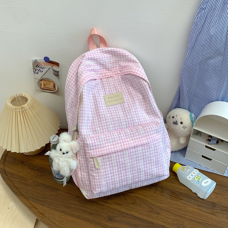 Stylischer karierten Rucksack