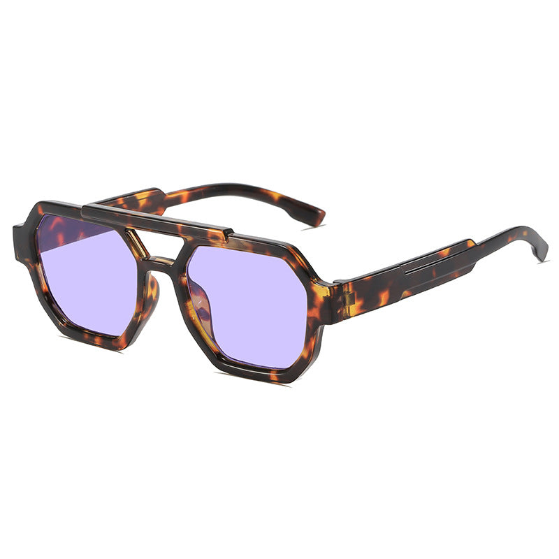 Stylische geometrische Rahmen Sonnenbrille Karnz