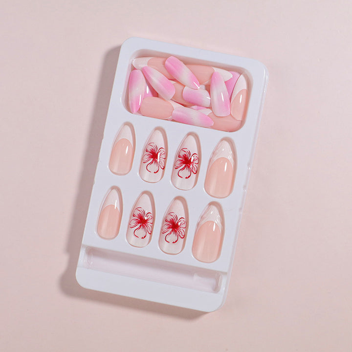 Premium Press-On Nail Set mit dekorativen Akzenten Karnz