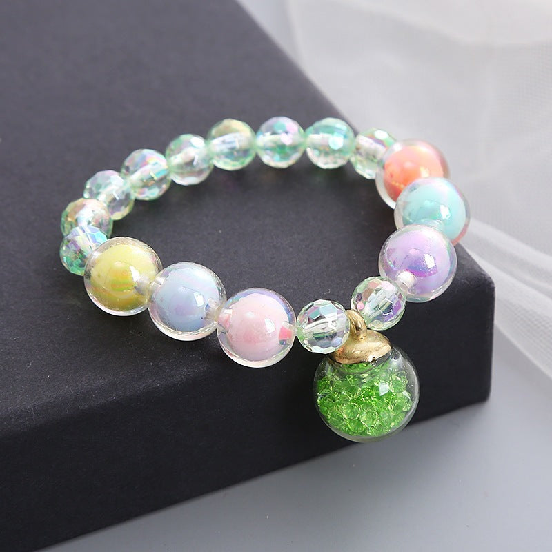 Armband Aus Bunten Glasperlen Karnz