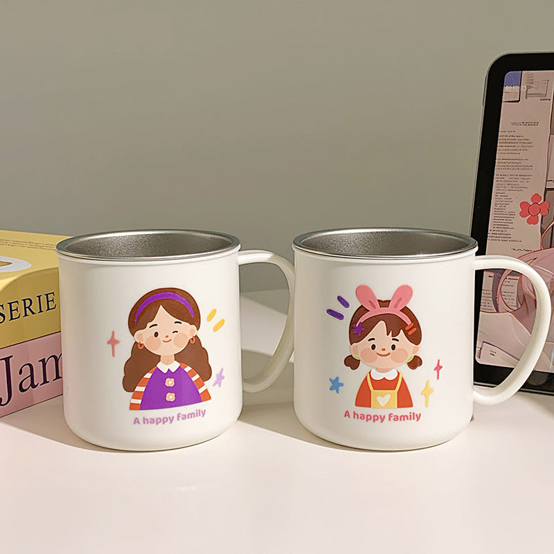 Keramiktasse mit Fröhlichem Familienmotiv Karnz 1786635457