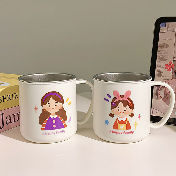 Keramiktasse mit Fröhlichem Familienmotiv Karnz 1786635457