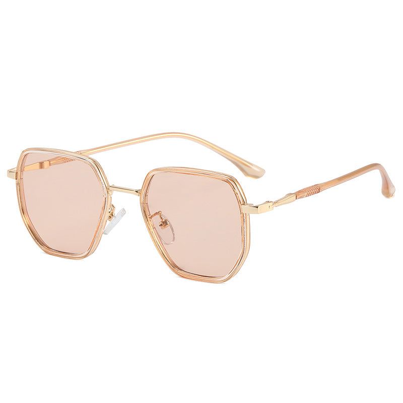 Damen geometrische Sonnenbrille mit elegantem Gläserdesign Karnz