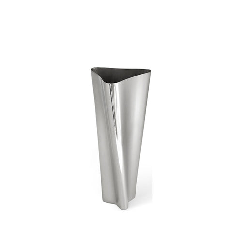Zeitgenössische flüssige Metallvase