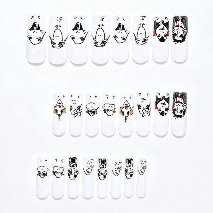 Themen Charakter Nagelkunst Aufkleber Karnz