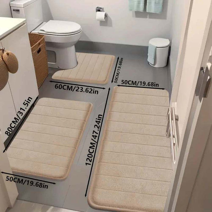 Memory Foam Badezimmer Teppich Set