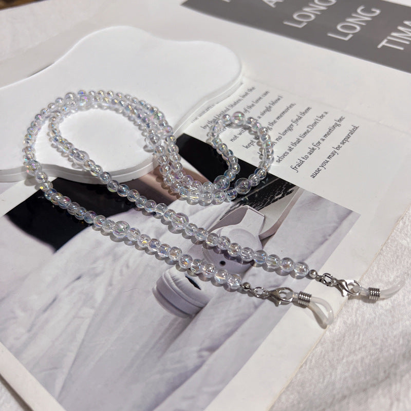 Mehrschichtige Perlen Eyewear Kette Karnz