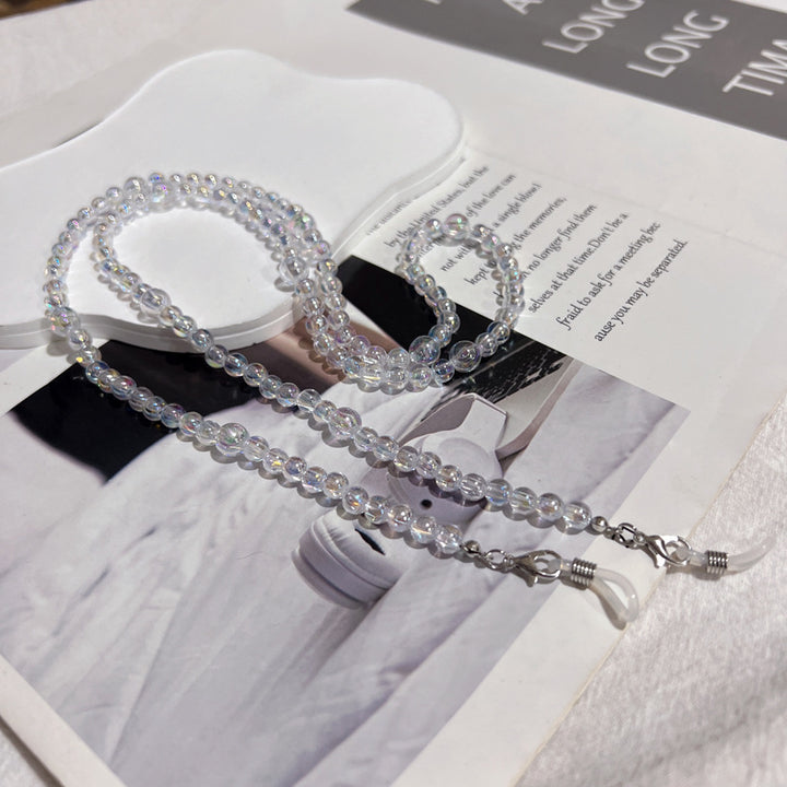 Mehrschichtige Perlen Eyewear Kette Karnz