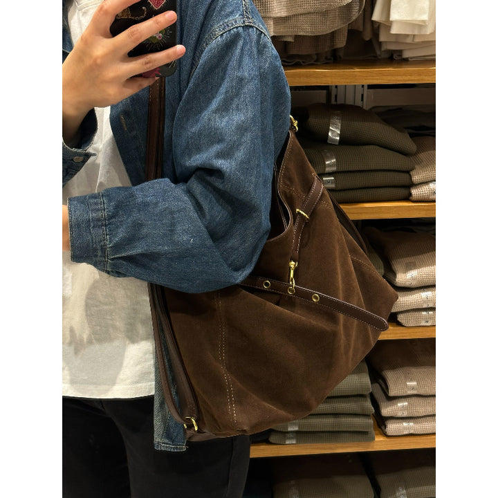 Luxuriöse Wildleder Handtasche Karnz