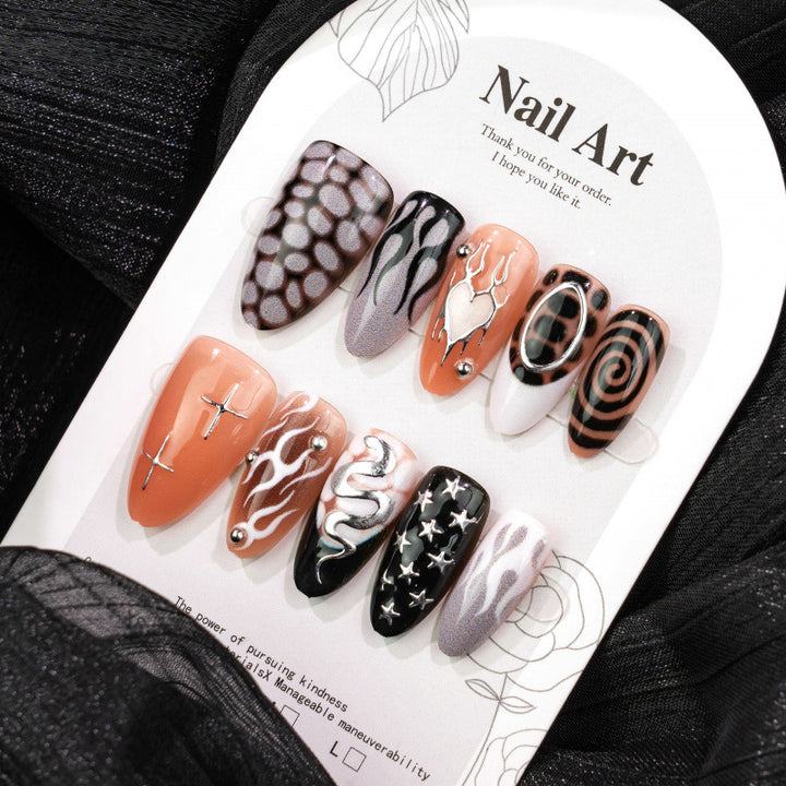 Künstlerisches Nageldesign Sammlung