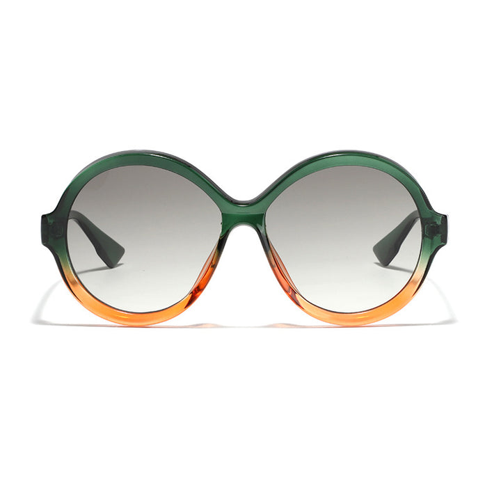 Damen oversized modische Sonnenbrille mit einzigartiger Rahmenform Karnz