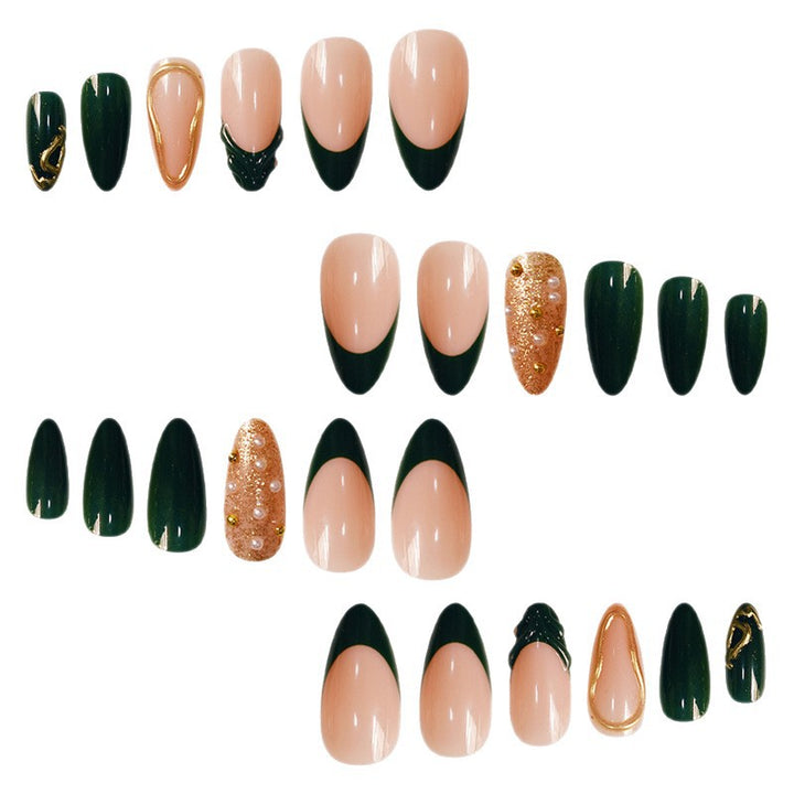 Glamouröse Dekorative Press-On Nagelkunst Karnz