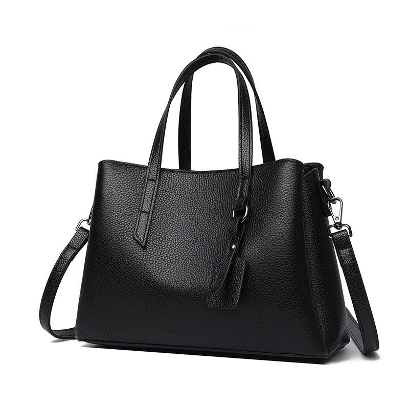 Strukturierte Leder-Tote-Bag Karnz 1785771205