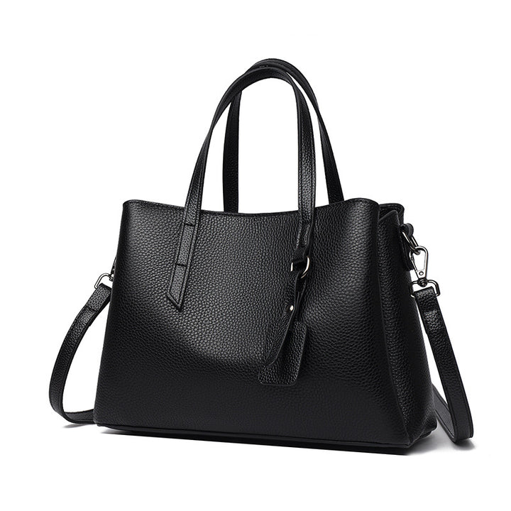 Strukturierte Leder-Tote-Bag Karnz 1785771205