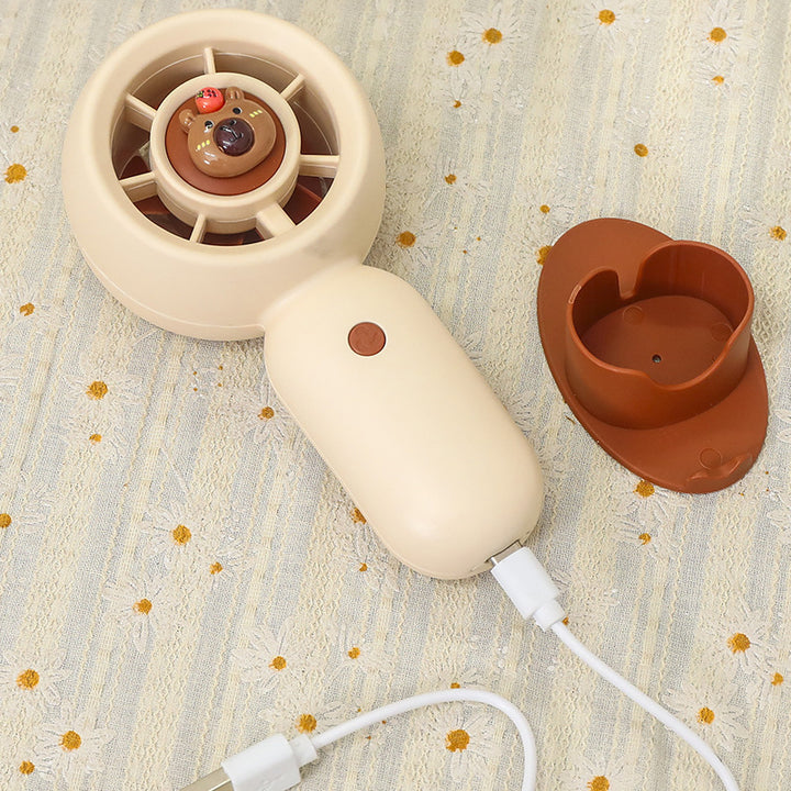 Damen Tragbarer Handventilator mit kreativem Bärenmotiv Karnz