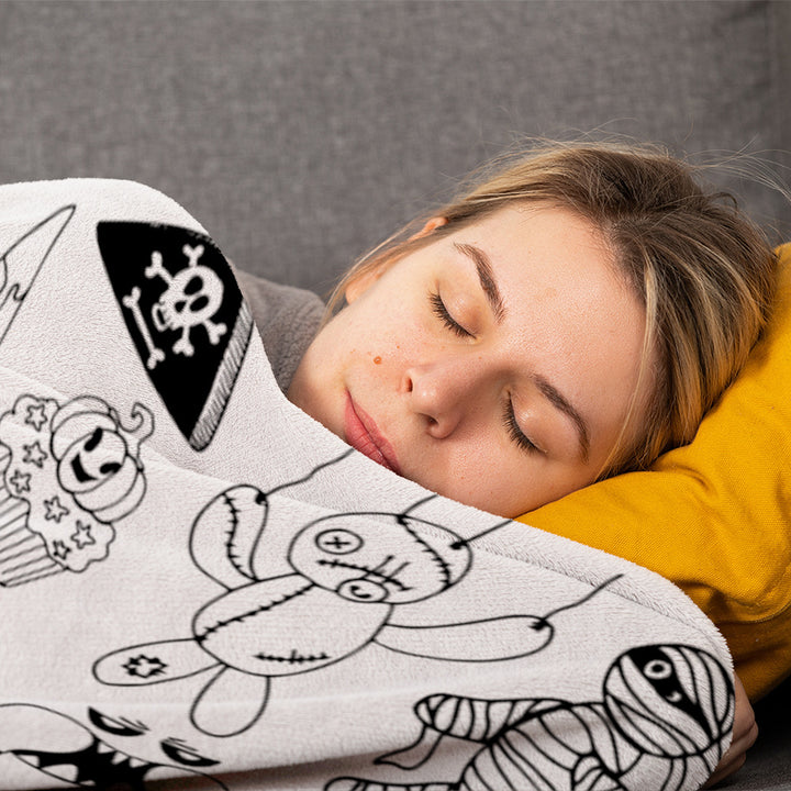 Halloween-Themen Fleece-Decke Karnz