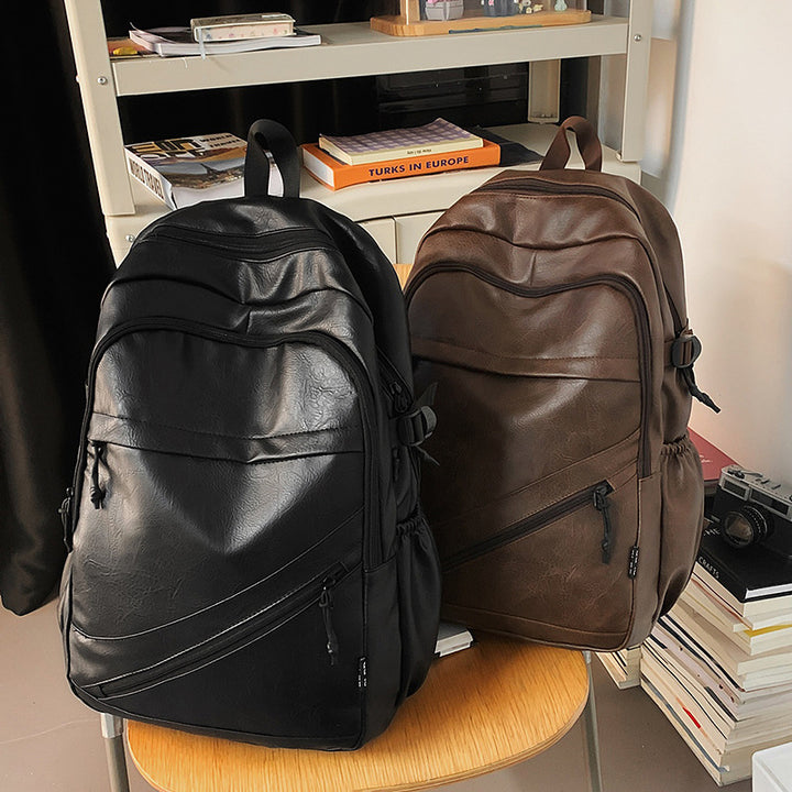 Premium Leder Laptop Rucksack Karnz