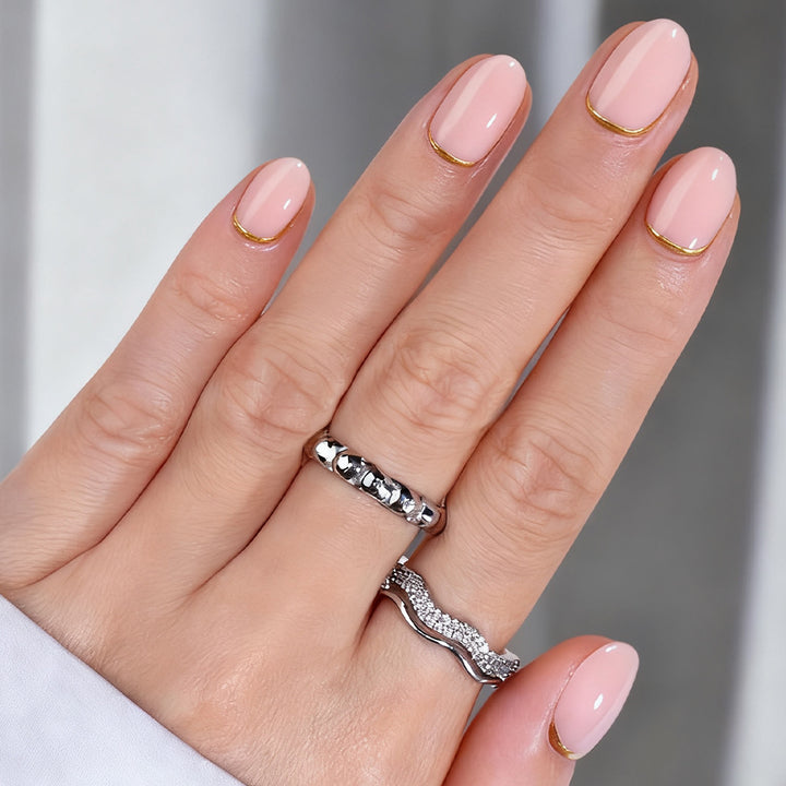 Elegante Glänzende Nagel-Wraps Karnz
