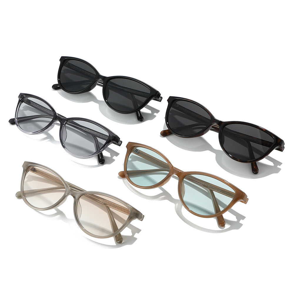 Damen Cat-Eye Sonnenbrille mit stilvollen Akzenten Karnz