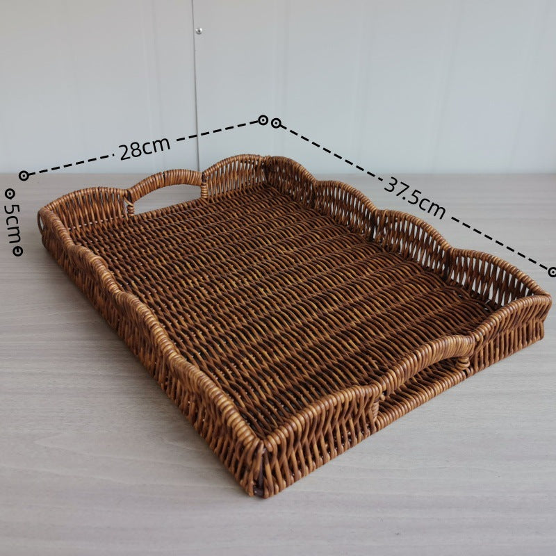 Elegante gewebte Servierplatte Karnz
