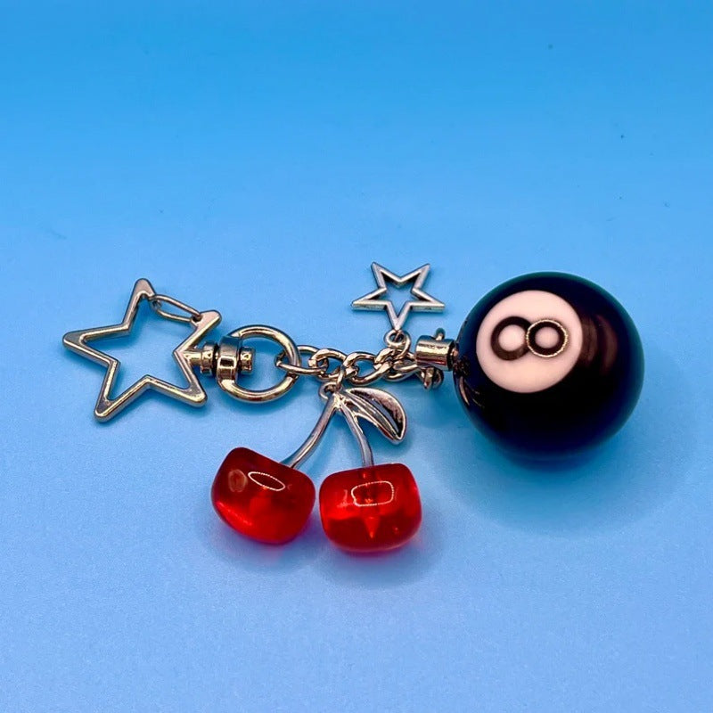 Verspielt Cherry und Eight Ball Schlüsselanhänger Karnz