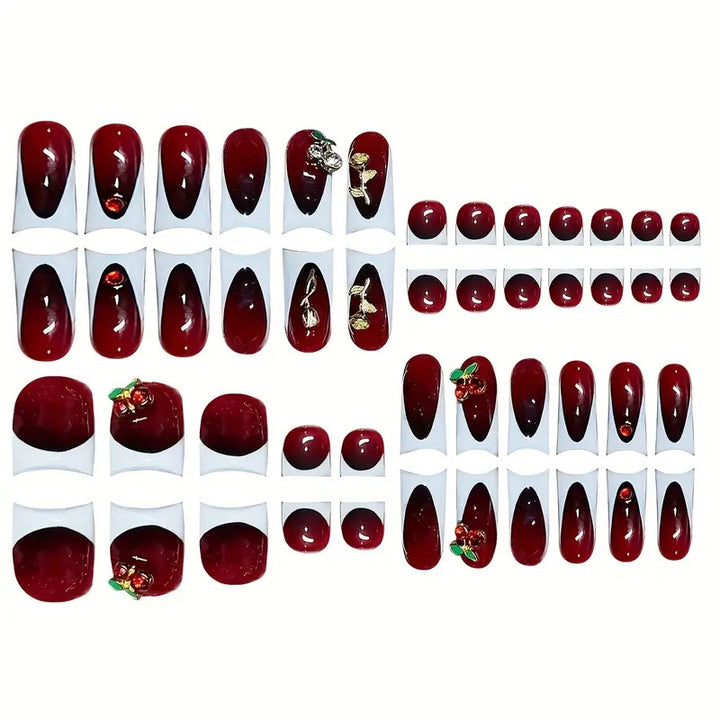 Florale Kunst Nagelset Karnz