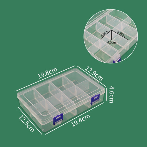 Multi-Compartment Craft Supply Storage Box mit sicheren Riegeln Karnz