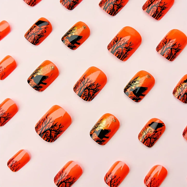 Halloween-Themen Künstlerische Nagelkunst