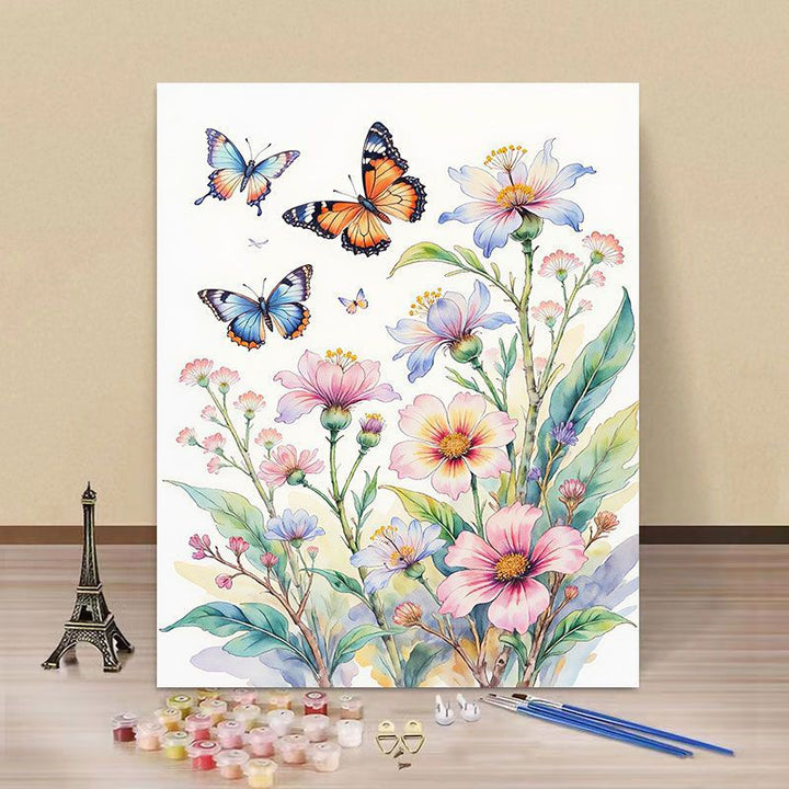 DIY Wasserlilie und Eisvogel Malen nach Zahlen Kunstset Karnz