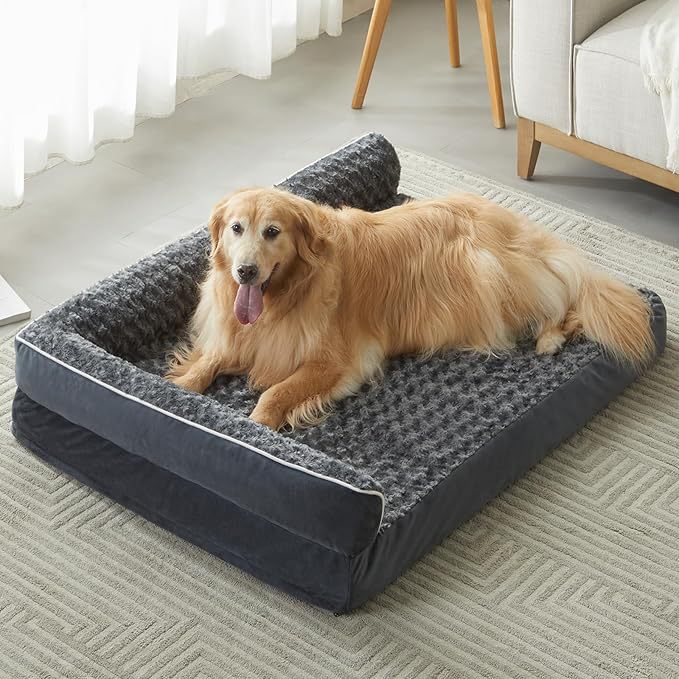 Orthopädisches Hundebett mit Unterstützung