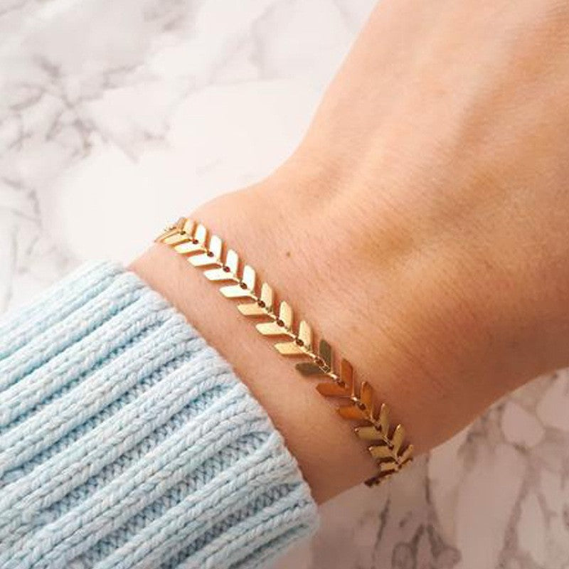 Elegante goldene Kettenhalskette Karnz