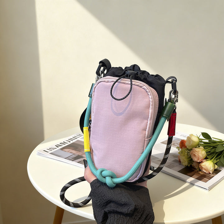 Vielseitige Drawstring Umhängetasche