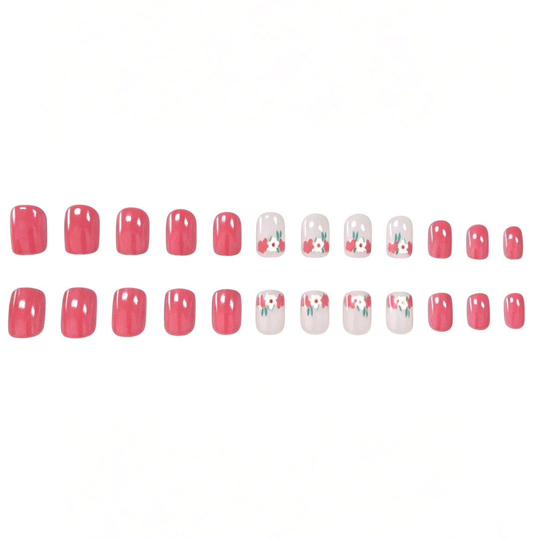Künstlerische florale Gel-Nagelverstärkungen Karnz