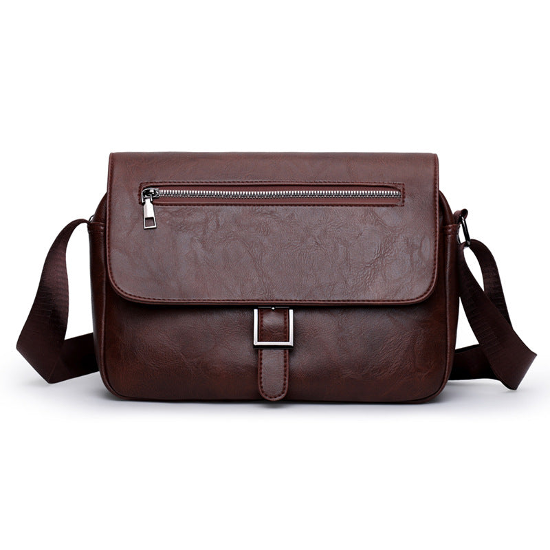 Stilvolle Leder Messenger Bag