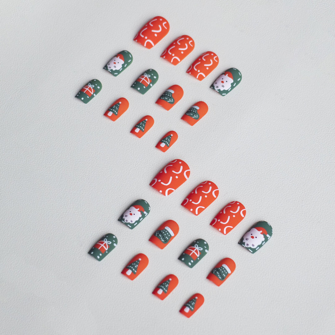 Festliche Winter Themen Nagelkunst