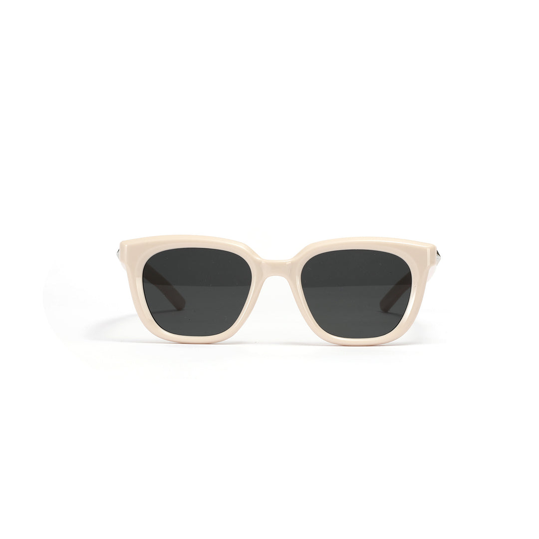 Damen modische transparente Sonnenbrille mit schmalem Rahmen und UV-Schutz Karnz