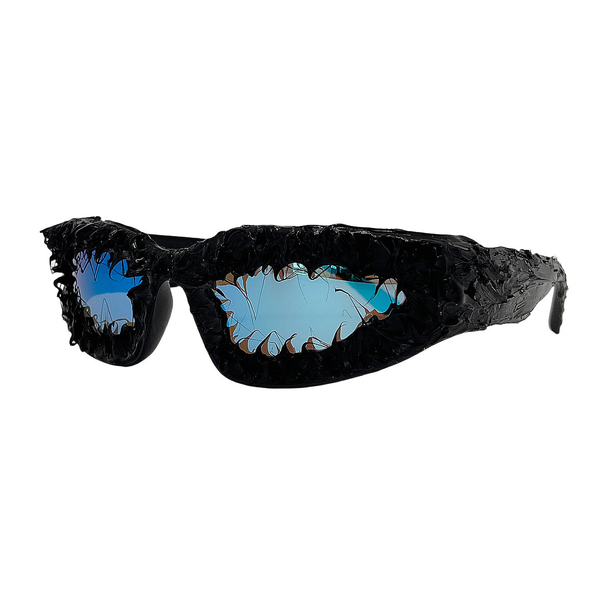 Damen einzigartige Sportsonnenbrille im futuristischen Design Karnz
