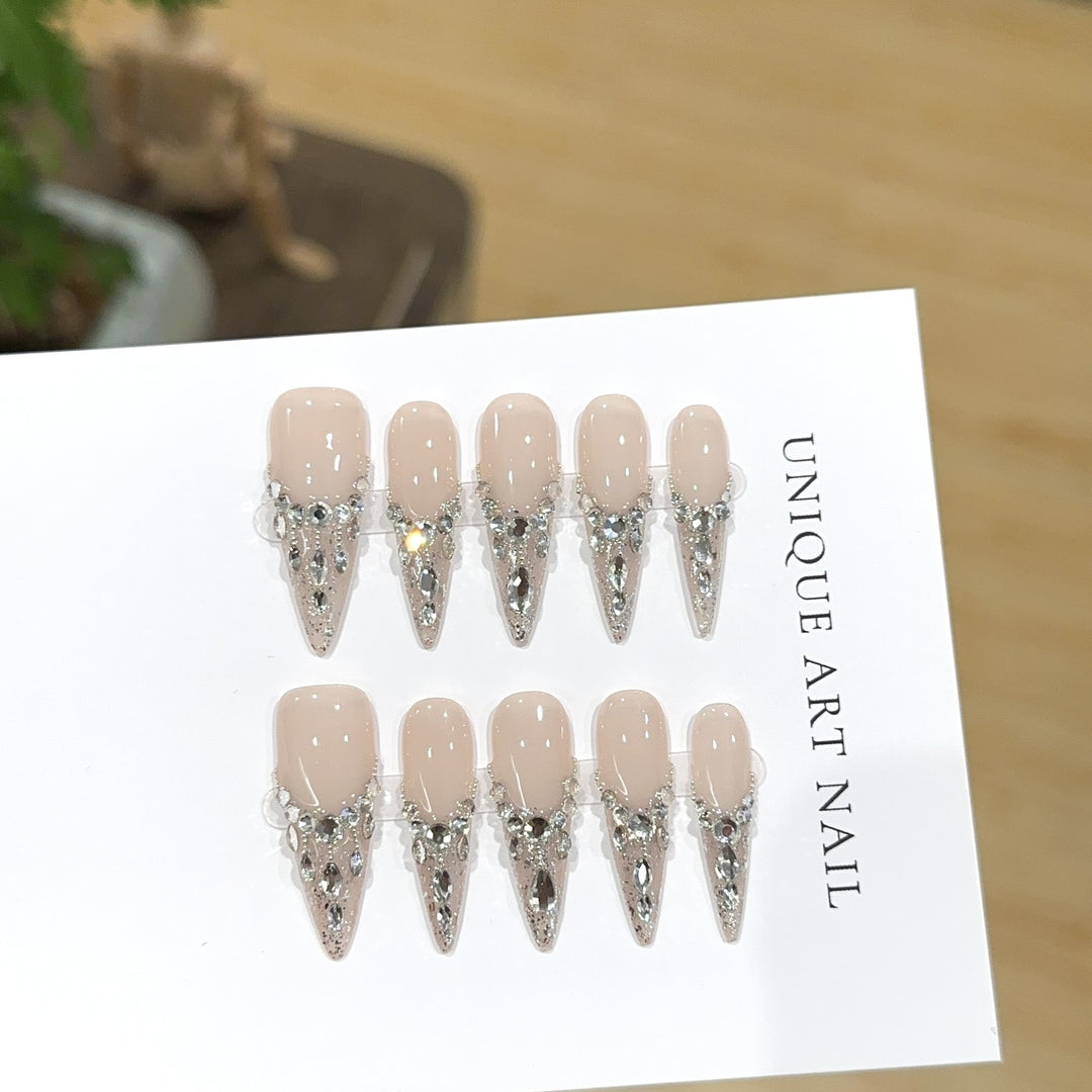 Glamouröser Stiletto Press-On Nägel Set