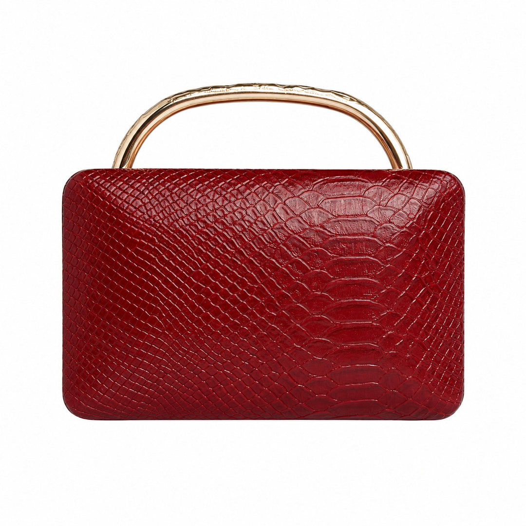 Strukturierte Python-Prägung Handtasche