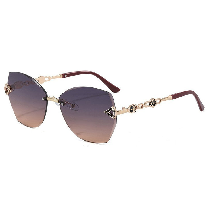 Elegante geometrische Statement-Sonnenbrille