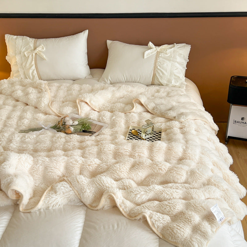 Ultra-weiche strukturierte Fleece-Decke Karnz